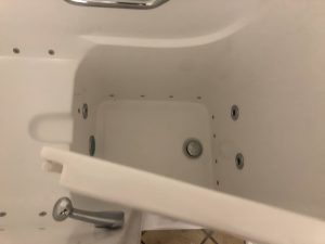 Tub and shower combo with ADA-compliant design